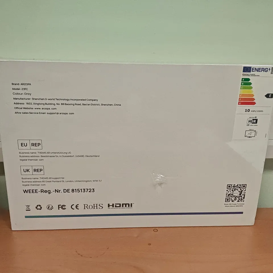 SEALED ARZOPA Z3FC DIGITAL PICTURE FRAME