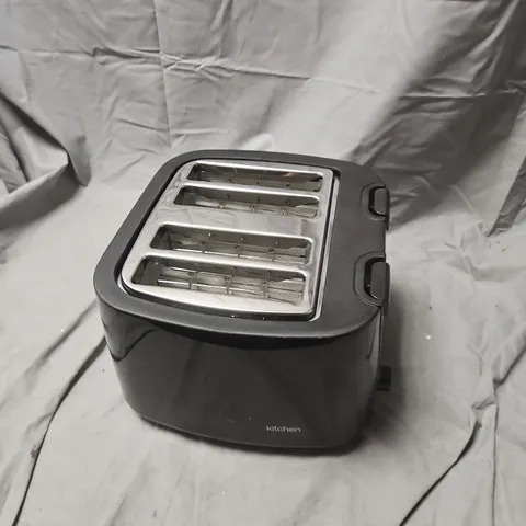 TOASTER – 4-SLICE, BLACK WITH KITCHEN PERFECTED BRANDING