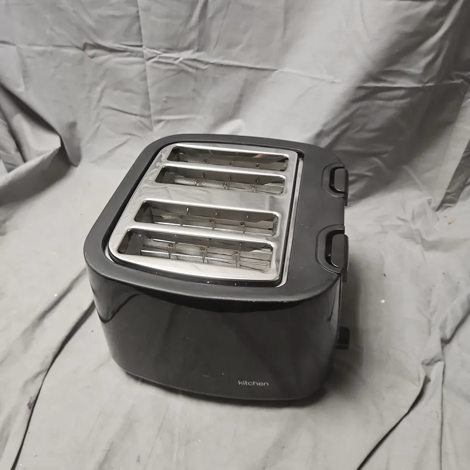 TOASTER – 4-SLICE, BLACK WITH KITCHEN PERFECTED BRANDING