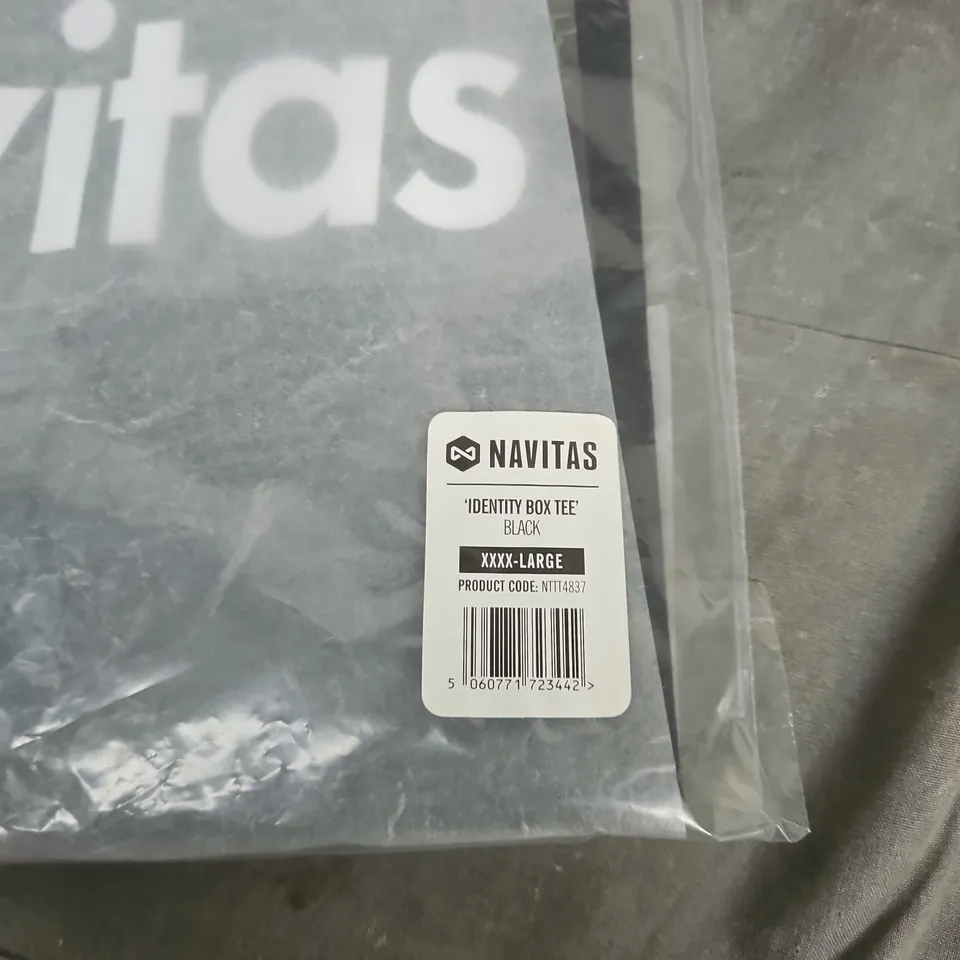 NAVITAS (ANGLING OUTFITTERS) IDENTITY BOX TEE – BLACK, UK 4XL