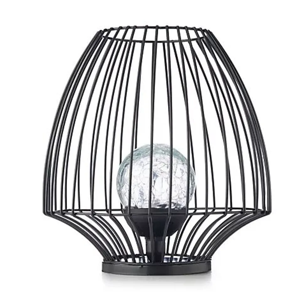MY GARDEN STORIES 23CM BLACK WIRE GLOBE LANTERN