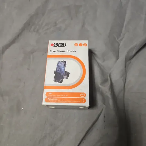 BOX OF ASSORTED ITEMS INCLUDING OBJECT BIKE PHONE HOLDER & IN-CAR MAGNETIC MOUNT AND USB CABLES