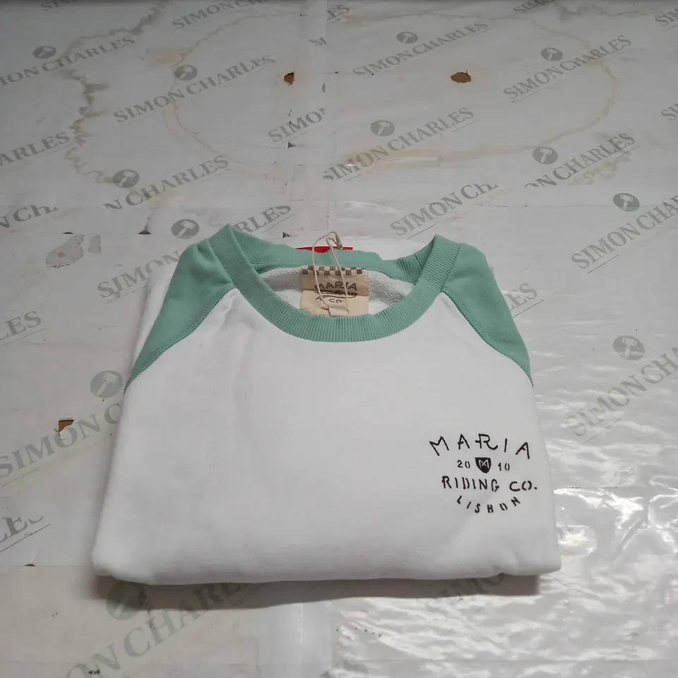 MARIA RIDING COMPANY SWEATSHIRT - DRIFTER GREEN - SIZE XXL