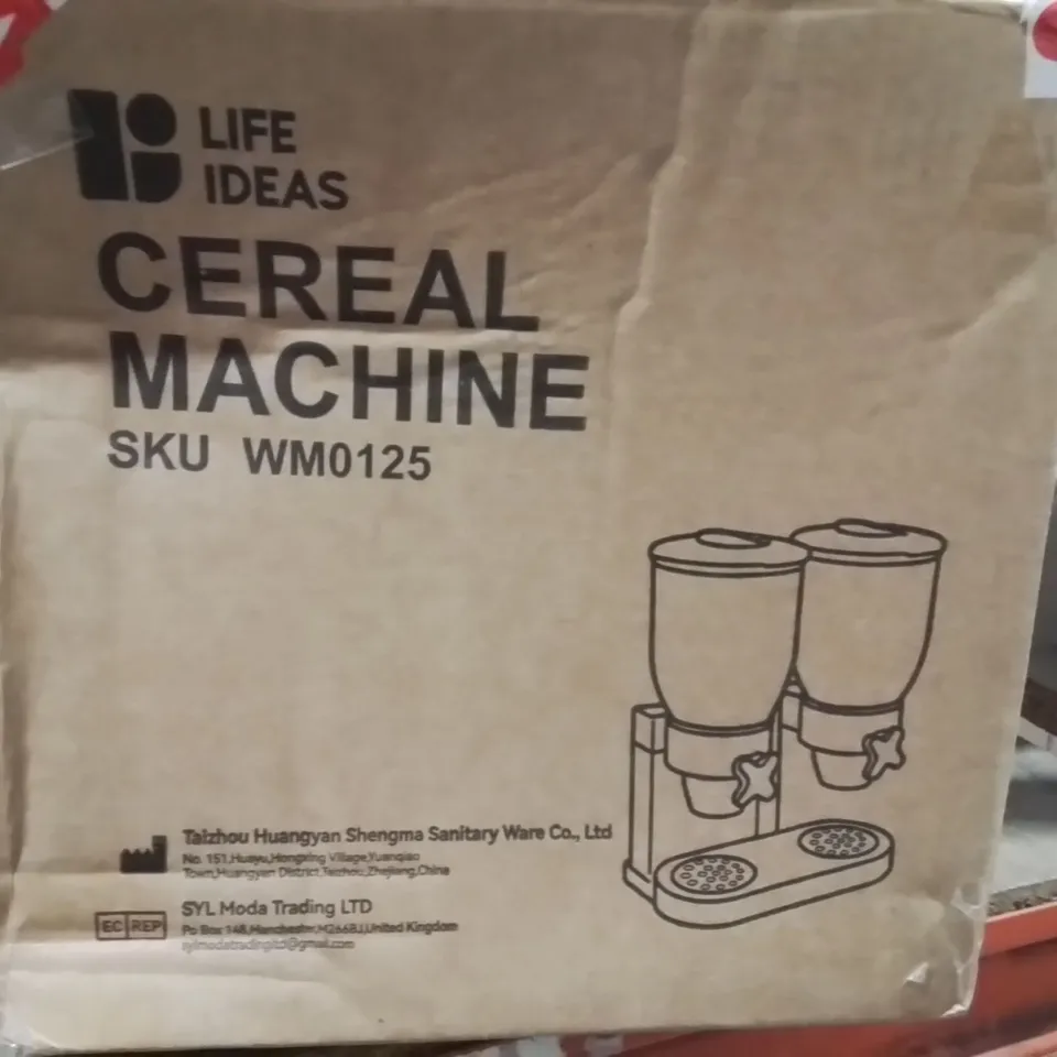 Boxed cereal machine 