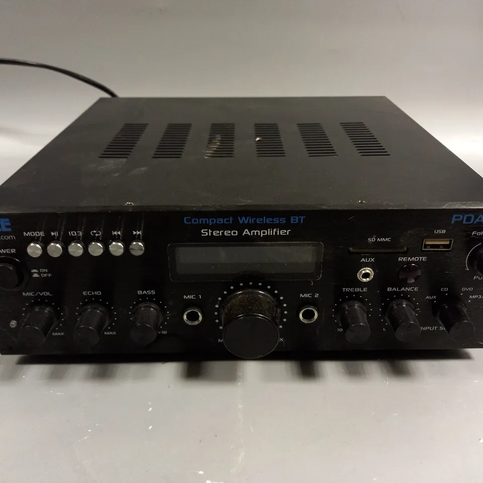 UNBOXED PYLE PDA6BU COMPACT WIRELESS BT STEREO AMPLIFIER