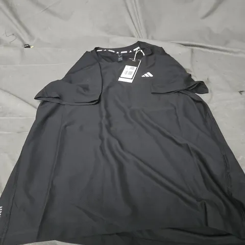 ADIDAS RUNNING T-SHIRT BLACK, SIZE S (UK)