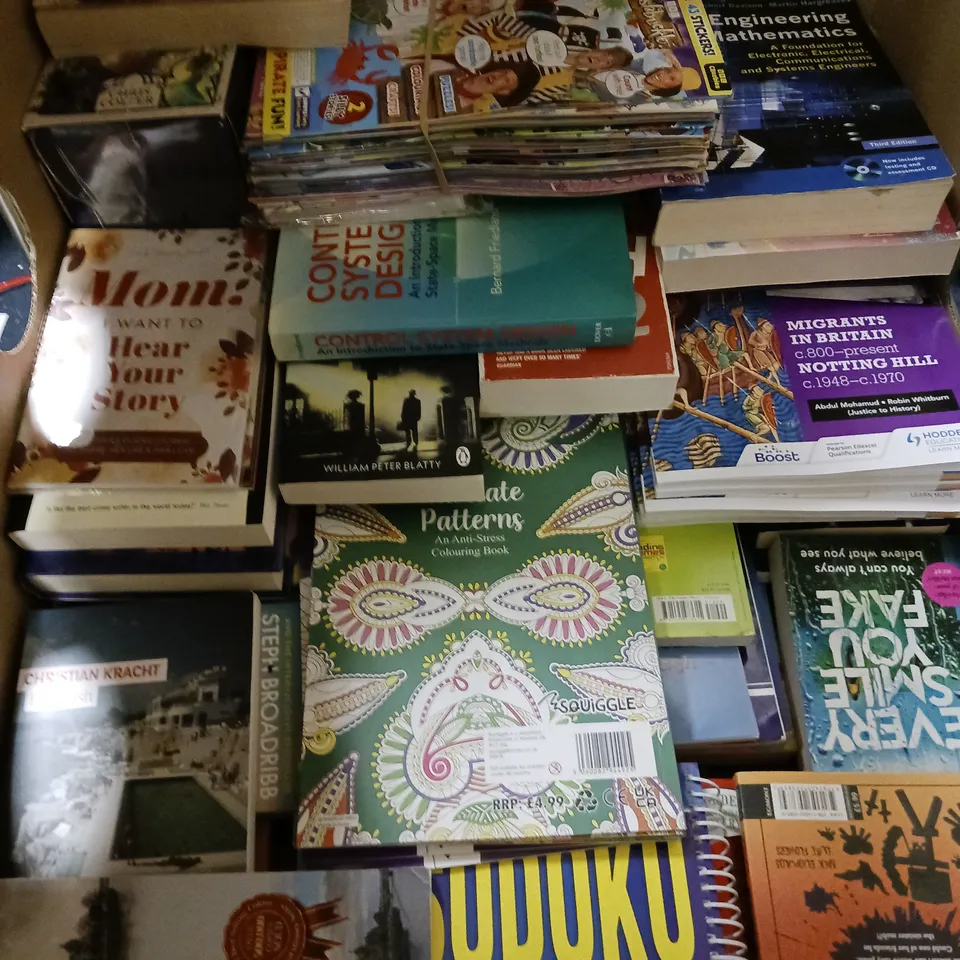 LARGE QUANTITY OF ASSORTED BOOK TITLES INCLUDE FICTION AND NON-FICTION - COLLECTION ONLY