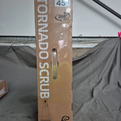 ACCUEIPORT TORNADO SCRUB CORDLESS POWER SCRUBBER – BOXED, 360° MOTION, ADJUSTABLE HEAD TO 45°