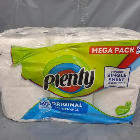 PLENTY KITCHEN ROLL MEGA PACK OF 6 ROLLS