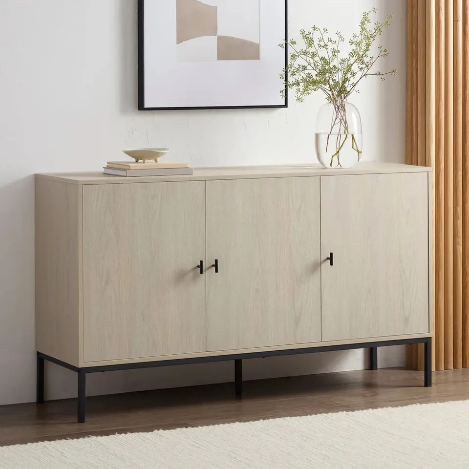 BOXED DUSK WILLOW LARGE SIDEBOARD - LIGHT WOOD (1 BOX)