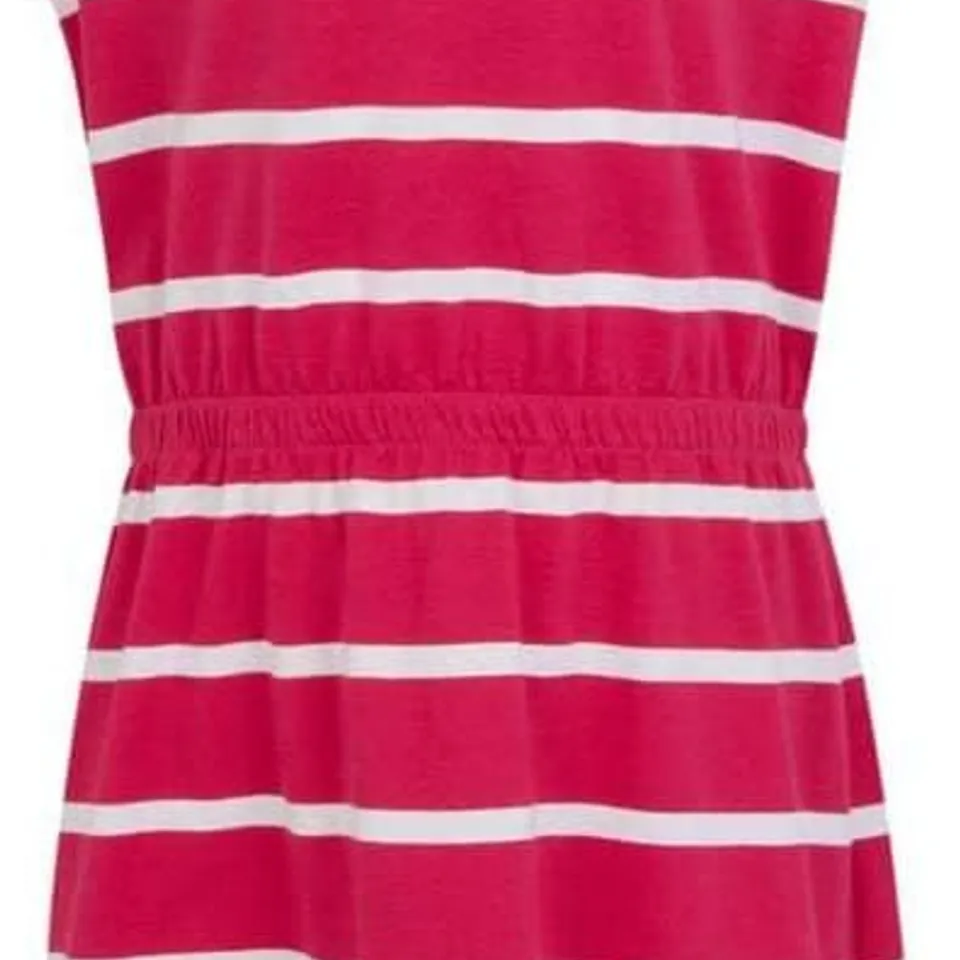 BRAND NEW REGATTA KIDS' BEYLINA DRESS IN PINK POTION/WHITE STRIPE - 11-12YRS