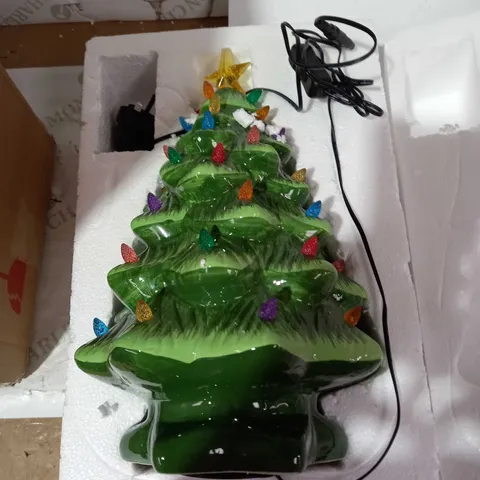 SANTA SLEIGH PRE-LIT CIRCLING CHARACTER NOSTALGIC TREE