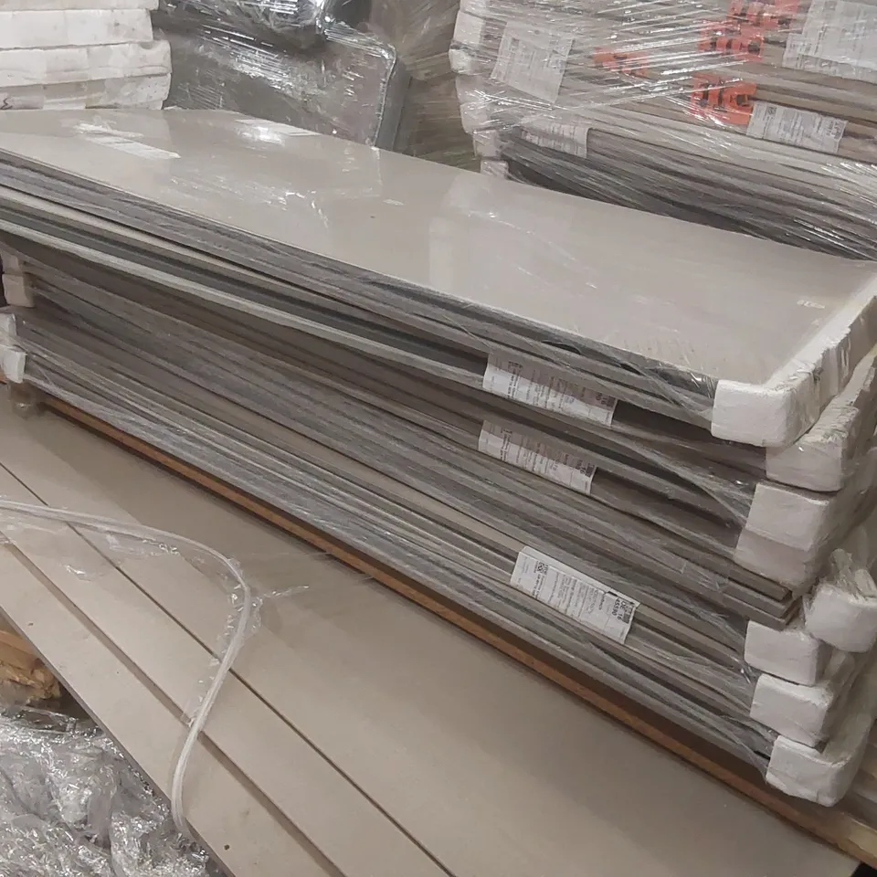 PALLET CONTAINING A LARGE QUANTITY OF ASSORTED FURNITURE PARTS INCLUDING: WARDROBE PANELS ECT