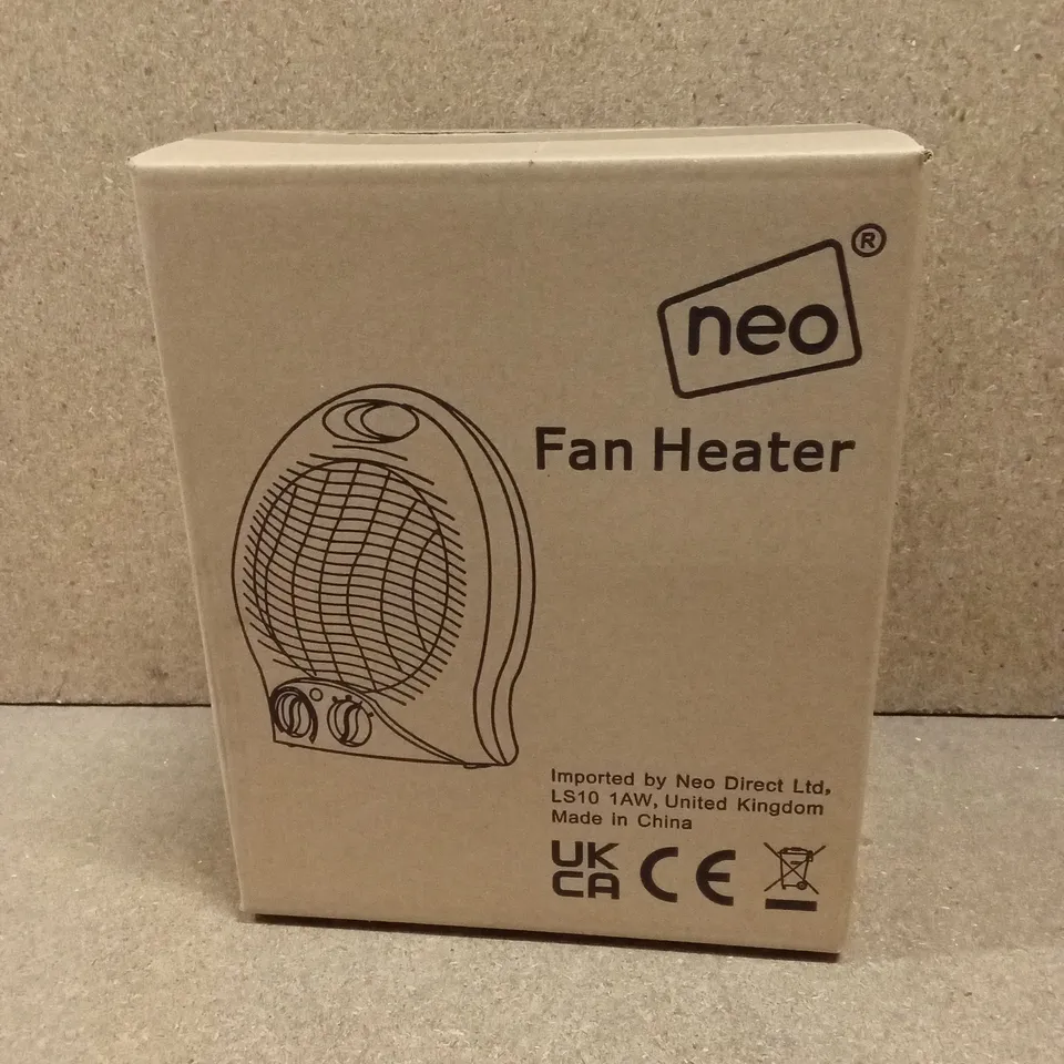 BOXED NEO FAN HEATER IN WHITE
