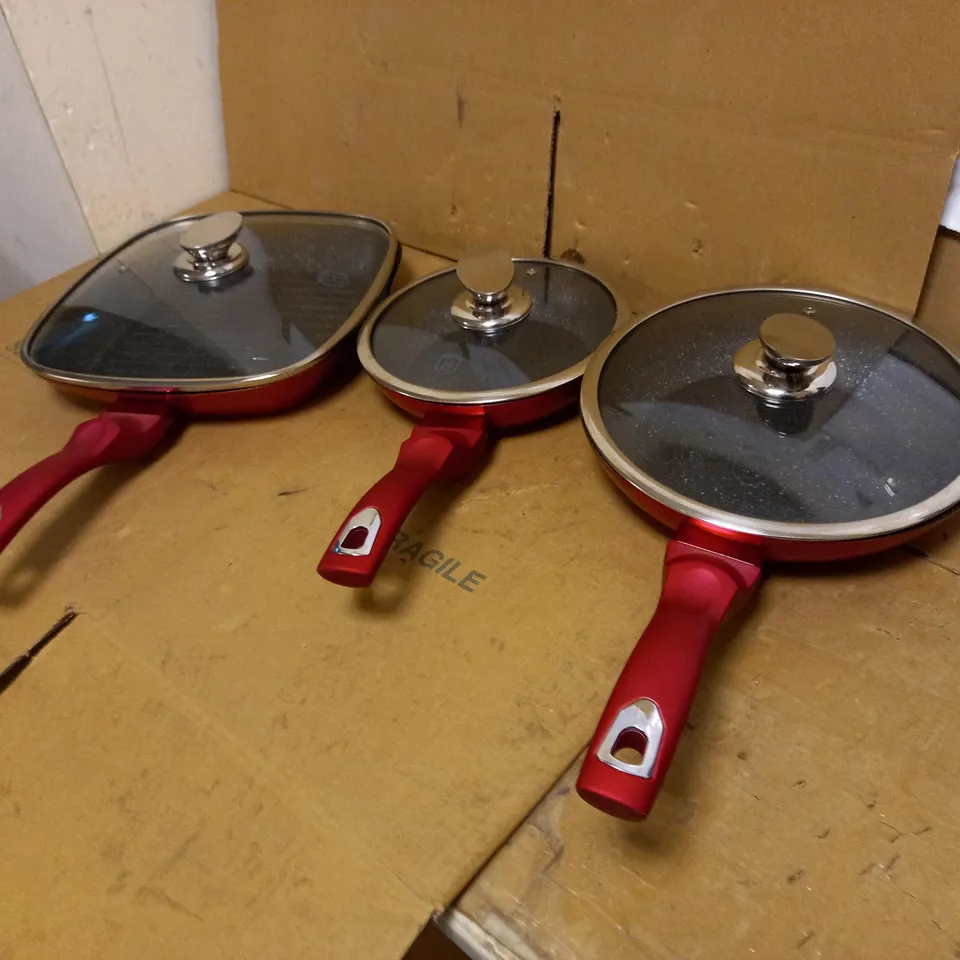 BERLINGHER HAUS SET OF 3 NON STICK PANS