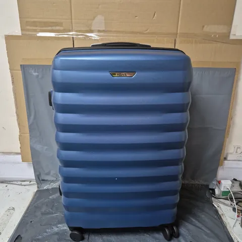 ROCK LUGGAGE BERLIN 8 WHEEL HARDSHELL LARGE SUITCASE - BLUE