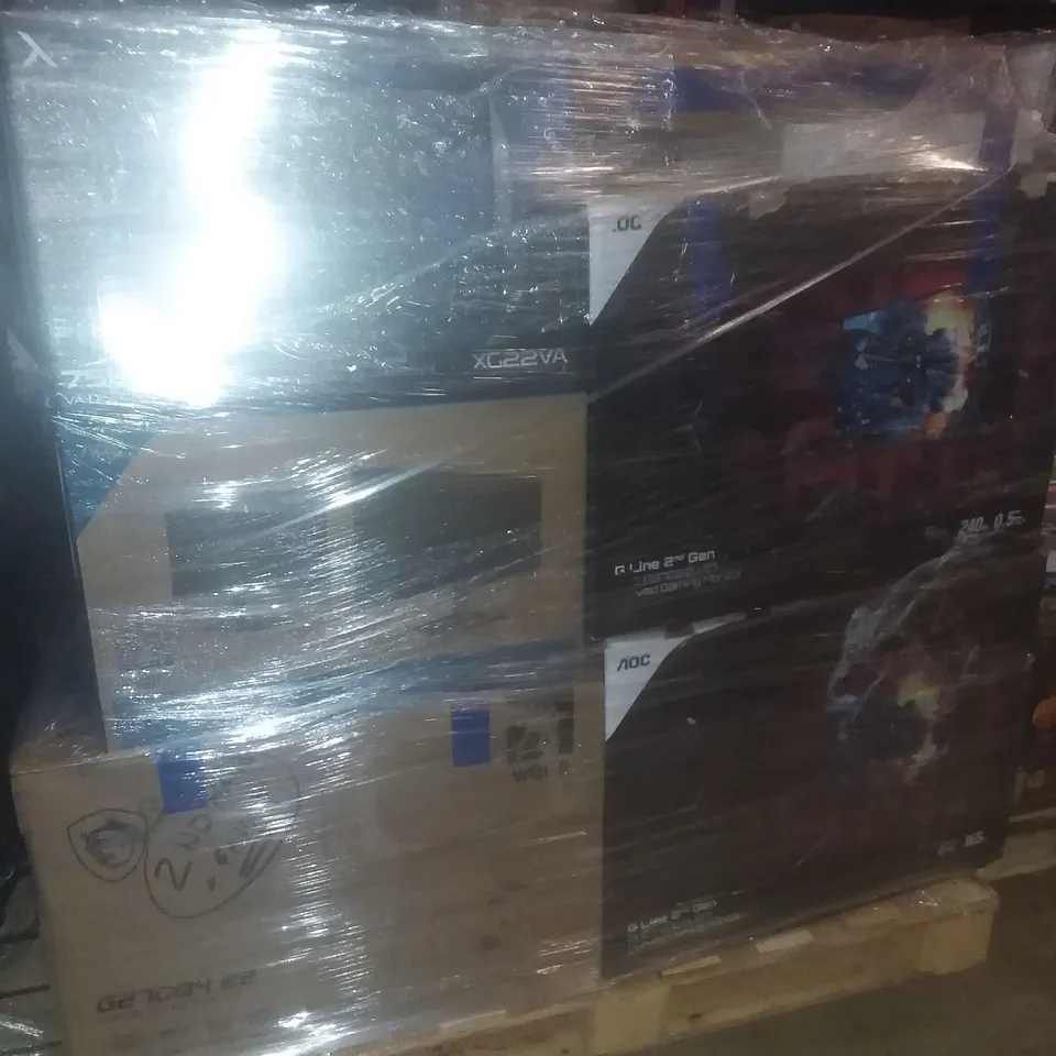 PALLET OF APPROXIMATELY 26 ASSORTED MONITORS TO INCLUDE