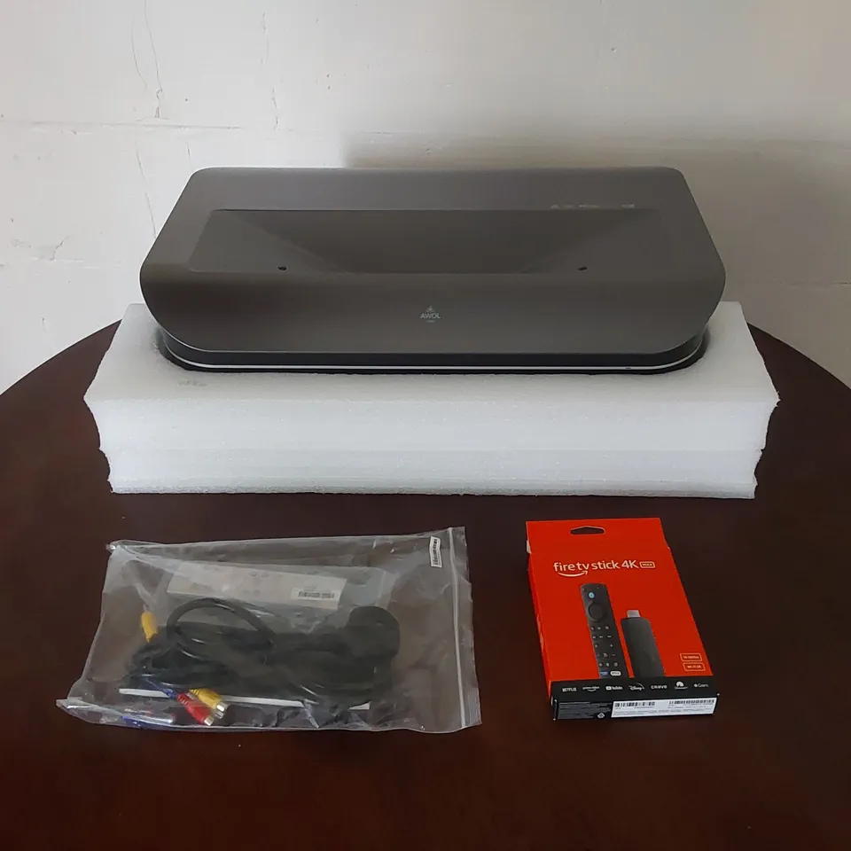 BOXED AWOL VISION LTV-2500 4K UHD ULTRA SHORT THROW TRIPLE LASER PROJECTOR WITH DOLBY VISION & ATMOS