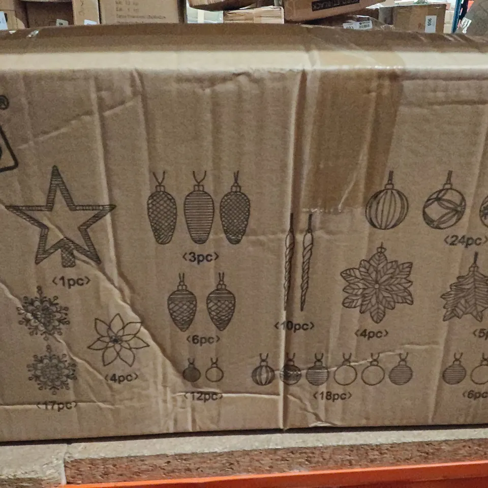 BOXED NEO CHRISTMAS BAUBLE DECORATIONS 