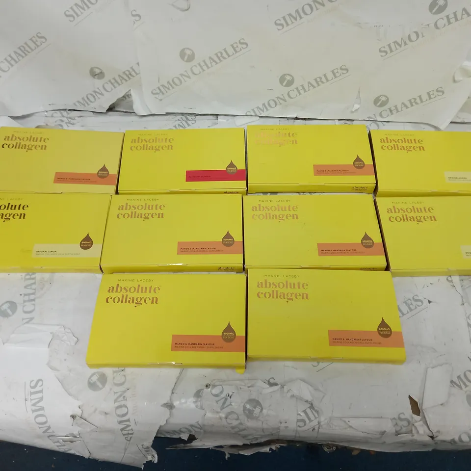10 MAXINE LACEBY ABSOLUTE COLLAGEN 8000MG PER DOSE - VARIED FLAVOURS 