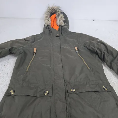 TRESPASS PARKA JACKET – TECHNICAL WATERPROOF/WINDPROOF, SIZE M (UK 12)