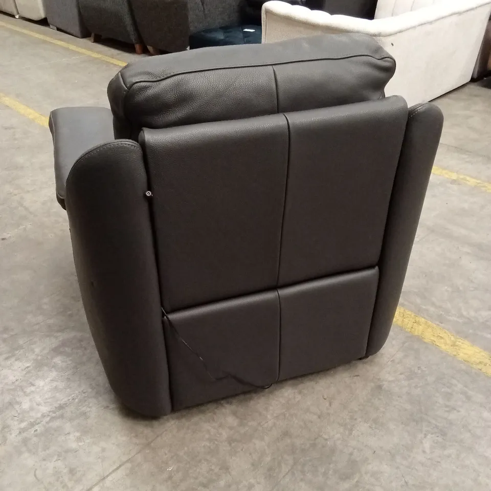 QUALITY DESIGNER ITALIAN MADE AVILA ELECTRIC RECLINER LEATHER ARMCHAIR