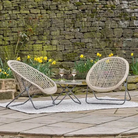 BOXED PACIFIC LIFESTYLE TOBS FOLDABLE OUTDOOR LOUNGERS SET