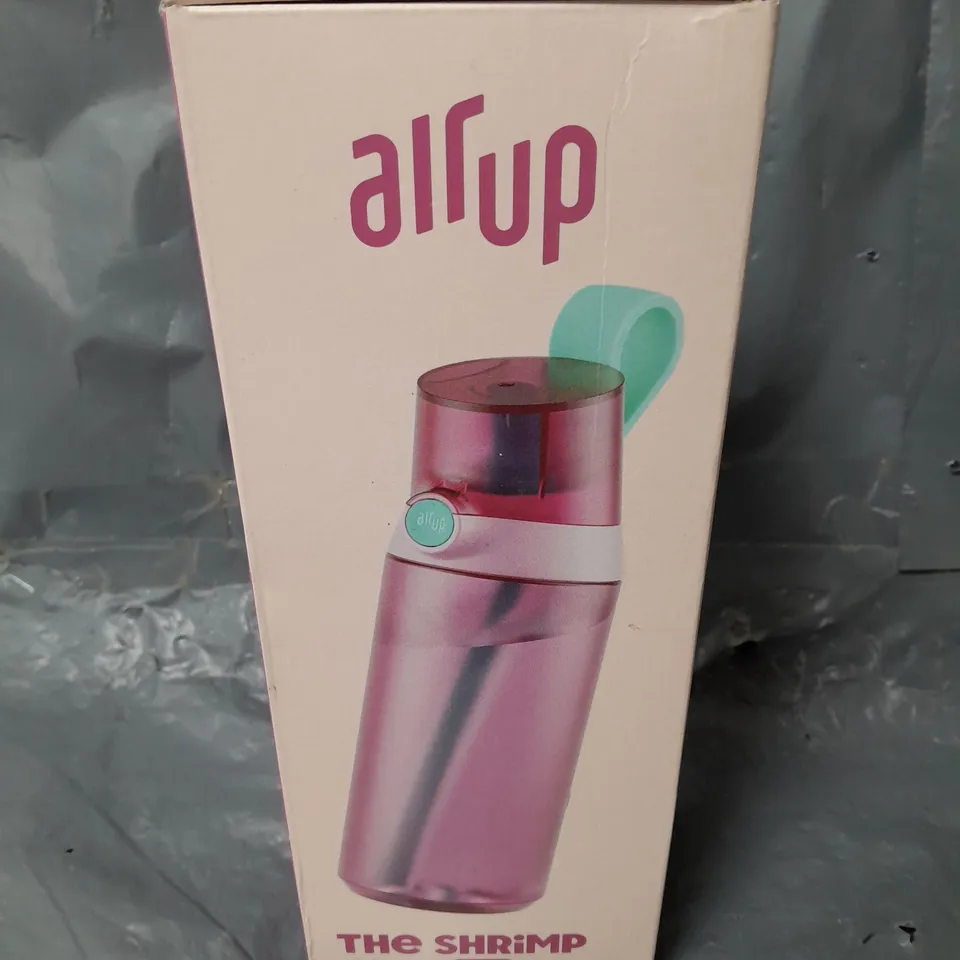 BOXED AND SEALED AIR UP THE SHRIMP MINI SLIPPER BOTTLE IN PINK (600ml)