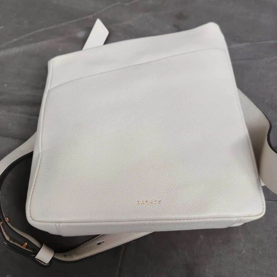 RADLEY WHITE PEBBLED LEATHER CROSSBODY BAG