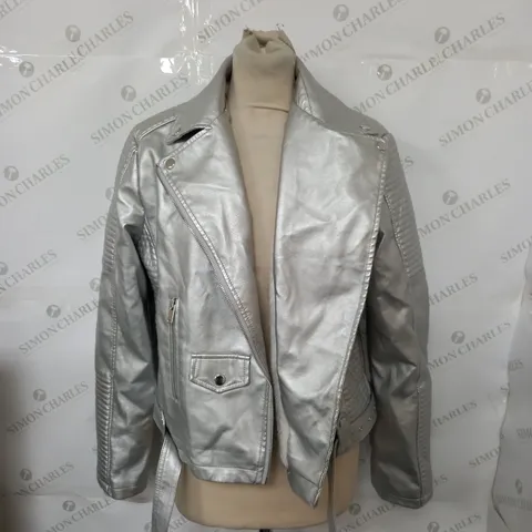 FASHION NOVA CANT STOP ME NOW PU LEATHER JACKET - LARGE