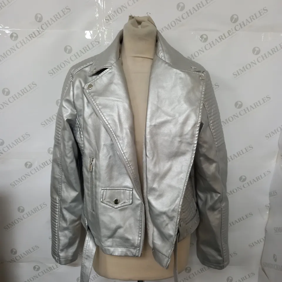 FASHION NOVA CANT STOP ME NOW PU LEATHER JACKET - LARGE