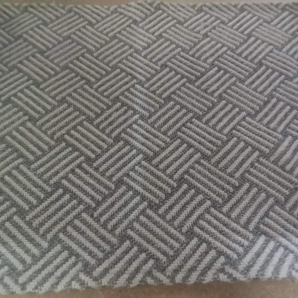 SESSOMS FLATWEAVE GREY/BLUE RECTANGLE RUG 60X100CM