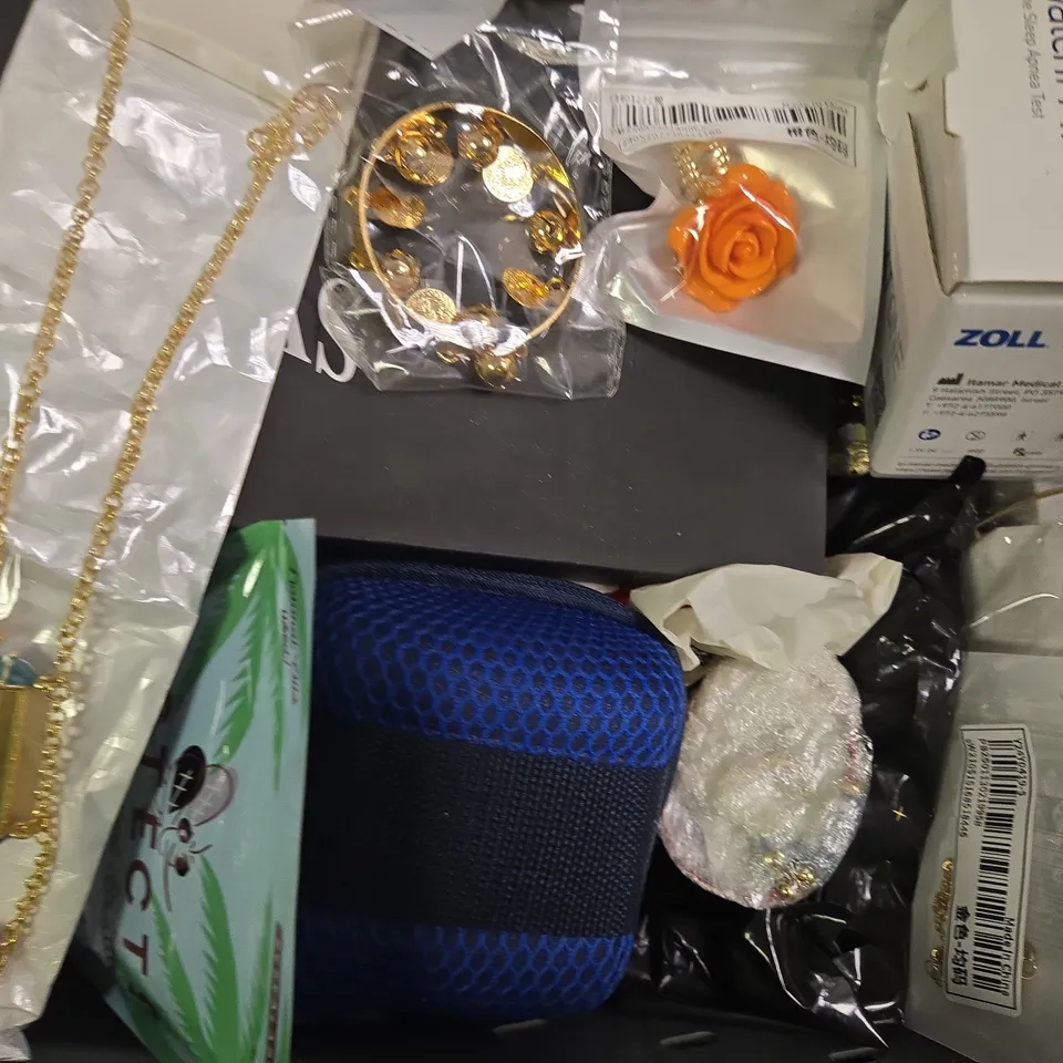 APPROXIMATELY 10 ASSORTED ITEMS TO INCLUDE FITNESS TRACKER, MOSQUITO REPELLENT BRACELETS, ETC