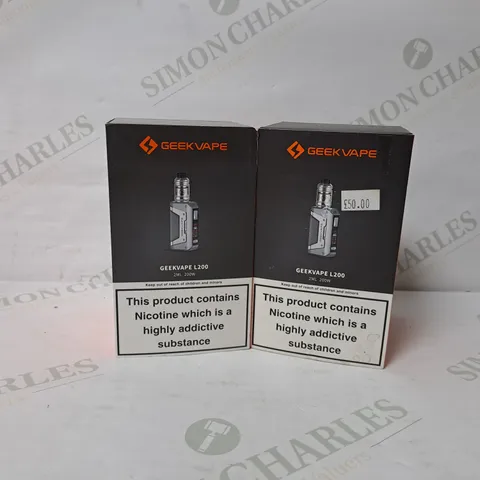 2 BOXED GEEKVAPE L200 AEGIS LEGEND 2 VAPE KIT