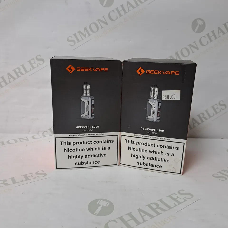 2 BOXED GEEKVAPE L200 AEGIS LEGEND 2 VAPE KIT 