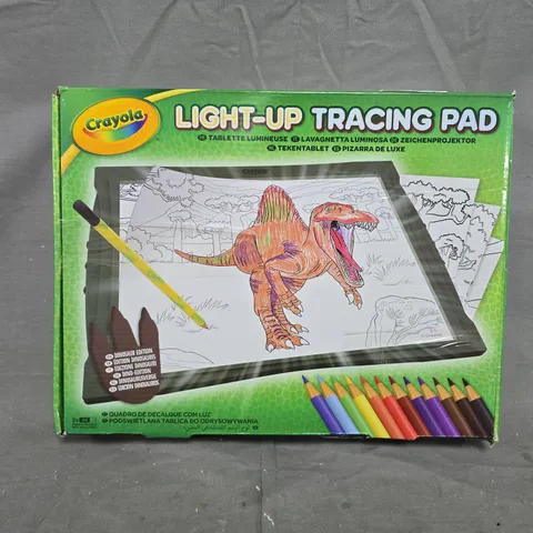 BOXED CRAYOLA DINOSAUR LIGHT-UP TRACING PAD