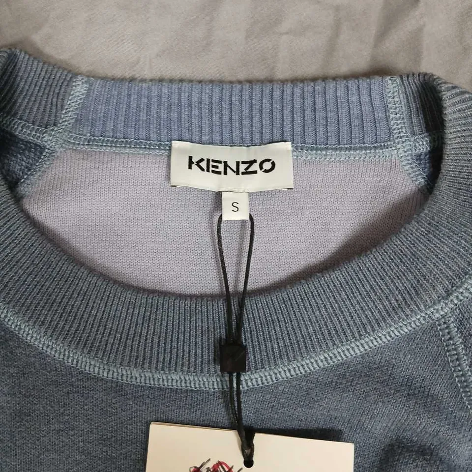 KENZO GARMENT-DYED SWEATSHIRT – GREY – SIZE S