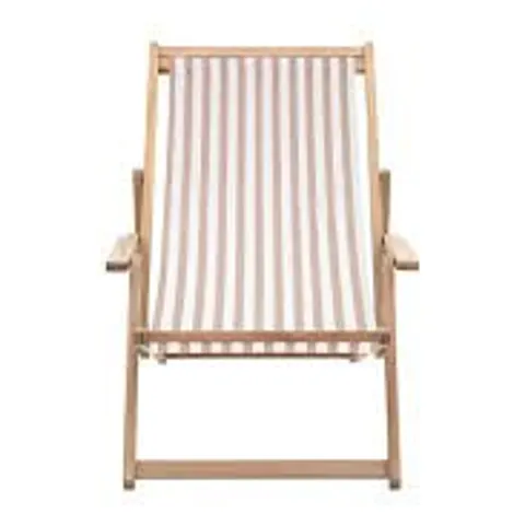 BOXED CRETA DECK CHAIR CLAY STRIPE
