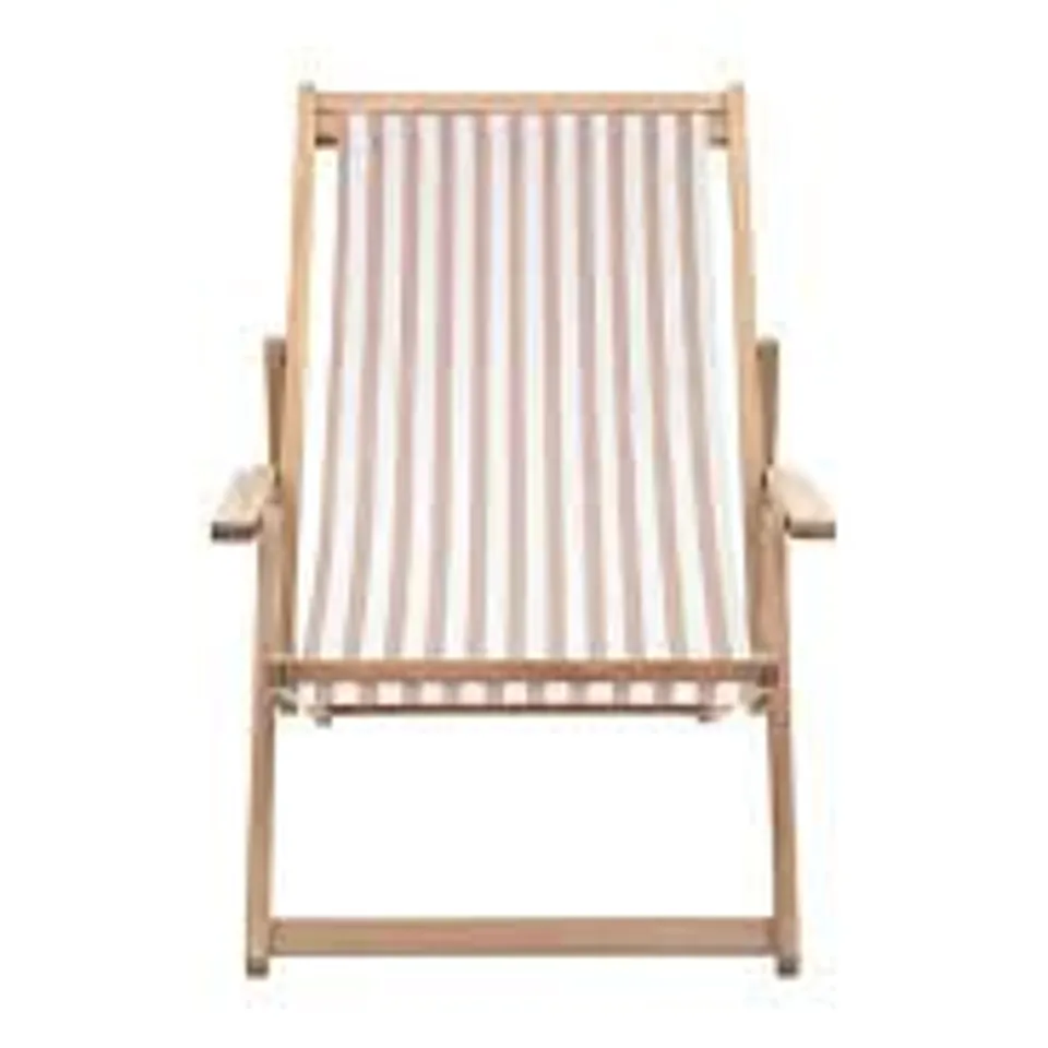 BOXED CRETA DECK CHAIR CLAY STRIPE 