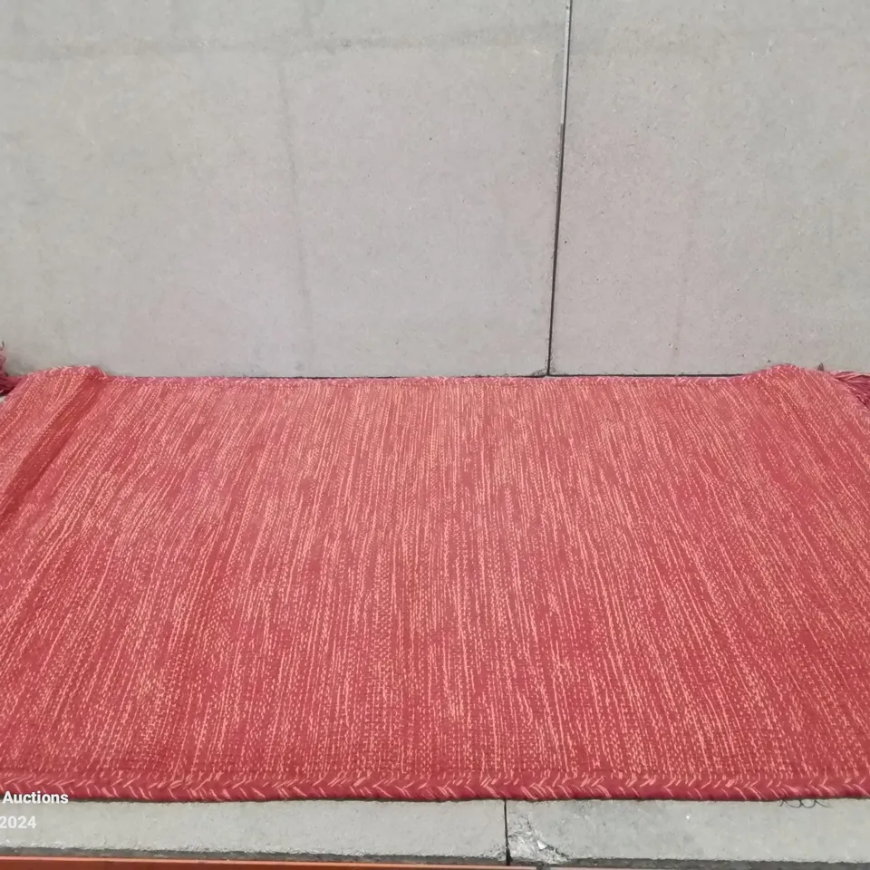  BRAND NEW PACO HOME RED KILIM RUG SIZE 60CM 110CM 