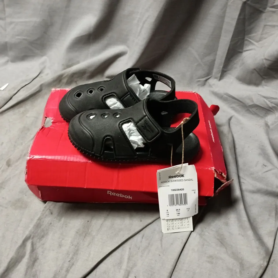 Reebok Sunkissed Infant Sandal – Black, UK 7.5 (US 8)