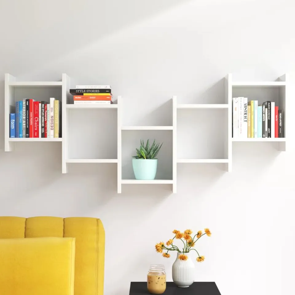 BOXED DILLOW 10 PIECE FLOATING SHELF MODERN WALL-MOUNTED STORAGE AND DISPLAY