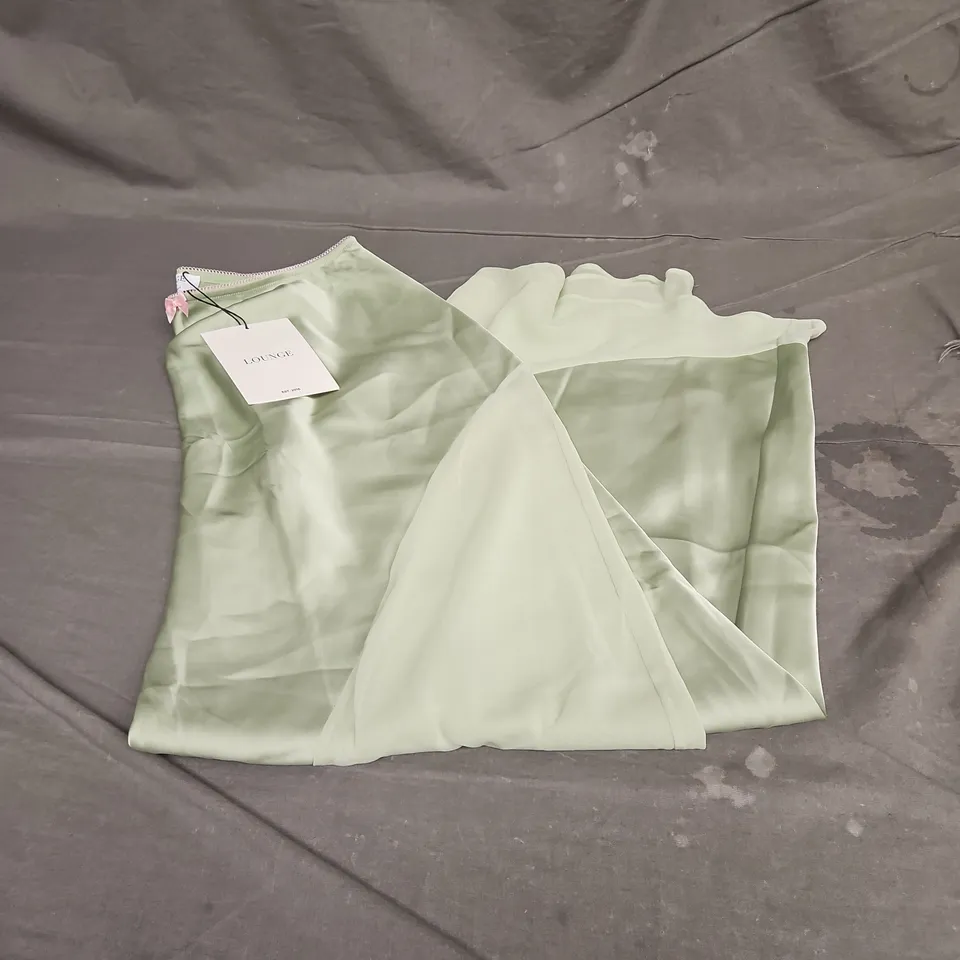 LOUNGE ELYSSIA MAXI SKIRT IN GREEN SIZE 10