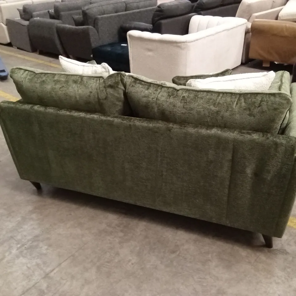 SANREMO FABRIC 2 SEATER SOFA - OLIVE GREEN RRP £1199