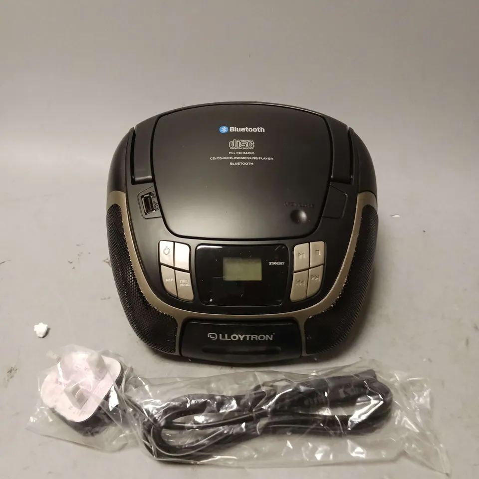 LLOYTRON BLUETOOTH PORTABLE STEREO CD RADIO 
