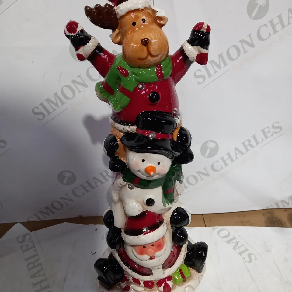 JOLLY SANTA LIGHT UP ORNAMENT RRP £38