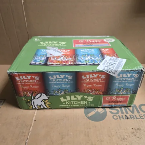 BOXED LILY'S KITCHEN DOG PUPPY MULTIPACK (12 PACK)