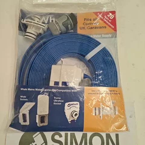 WHALE WATERMASTER MAINS WATER CONNECTION KIT FOR CARAVANS β 7.5M LAY-FLAT HOSE