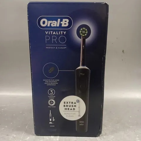 BOXED ORAL B VITALITY PRO ELECTRIC TOOTHBRUSH IN BLACK