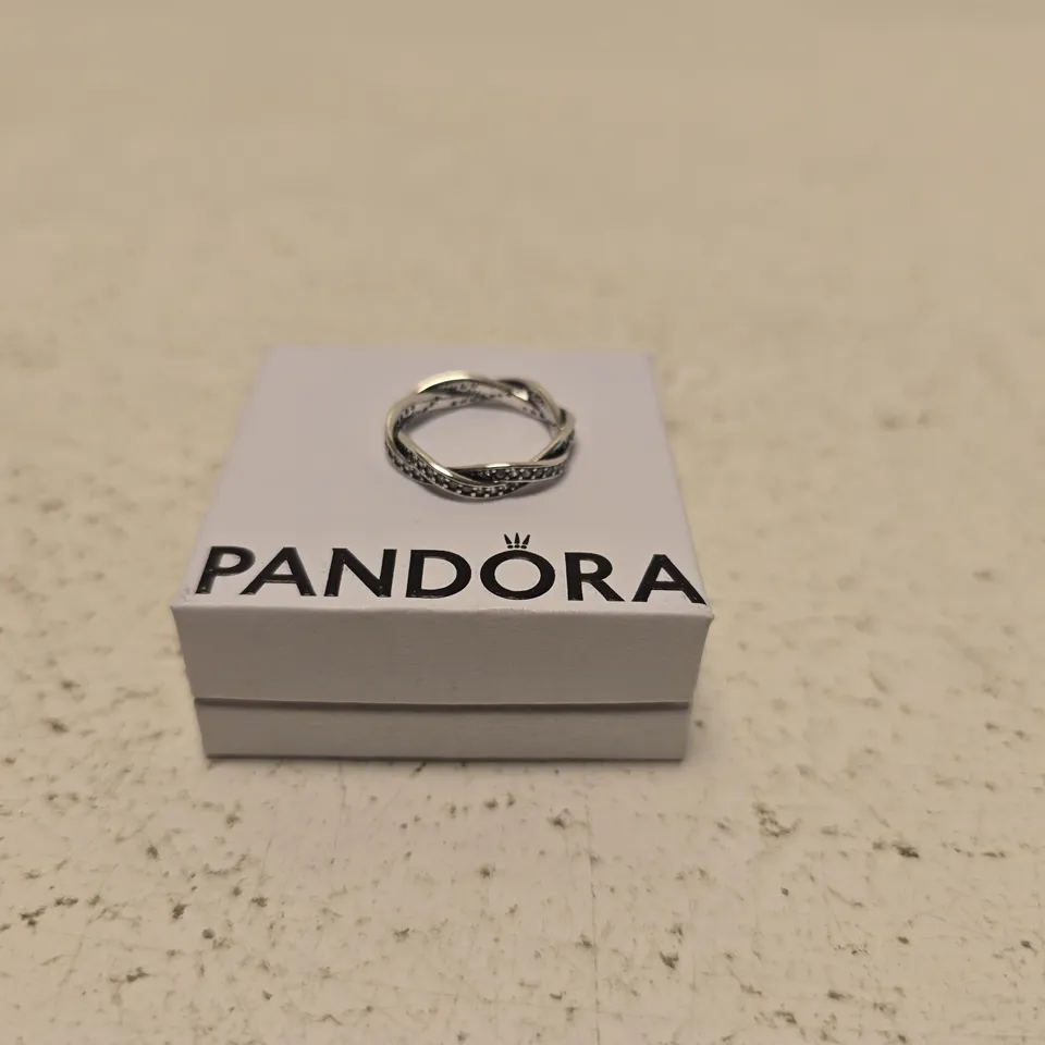 PANDORA RING – SILVER-TONE BOXED